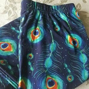 Peacock Feather Buttery Soft Buskins Leggings NWT